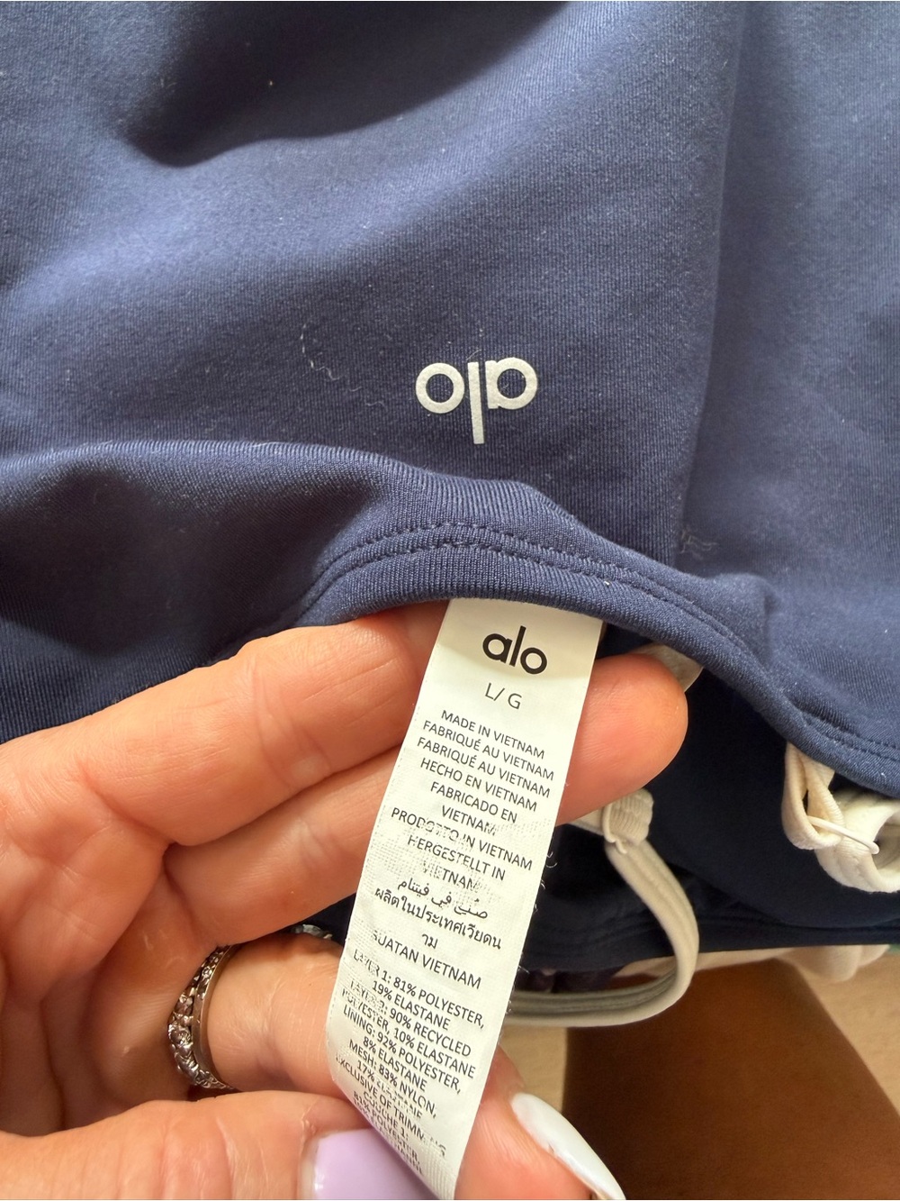ALO YOGA | navy tennis dress - Picture 2 of 6